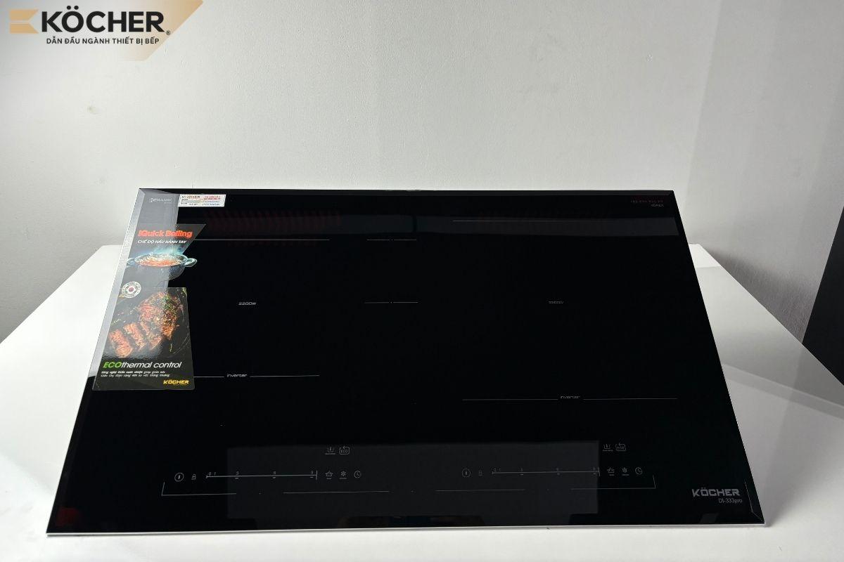 Bếp từ Köcher DI-333PRO thiết kế mặt kính vát cạnh cao cấp