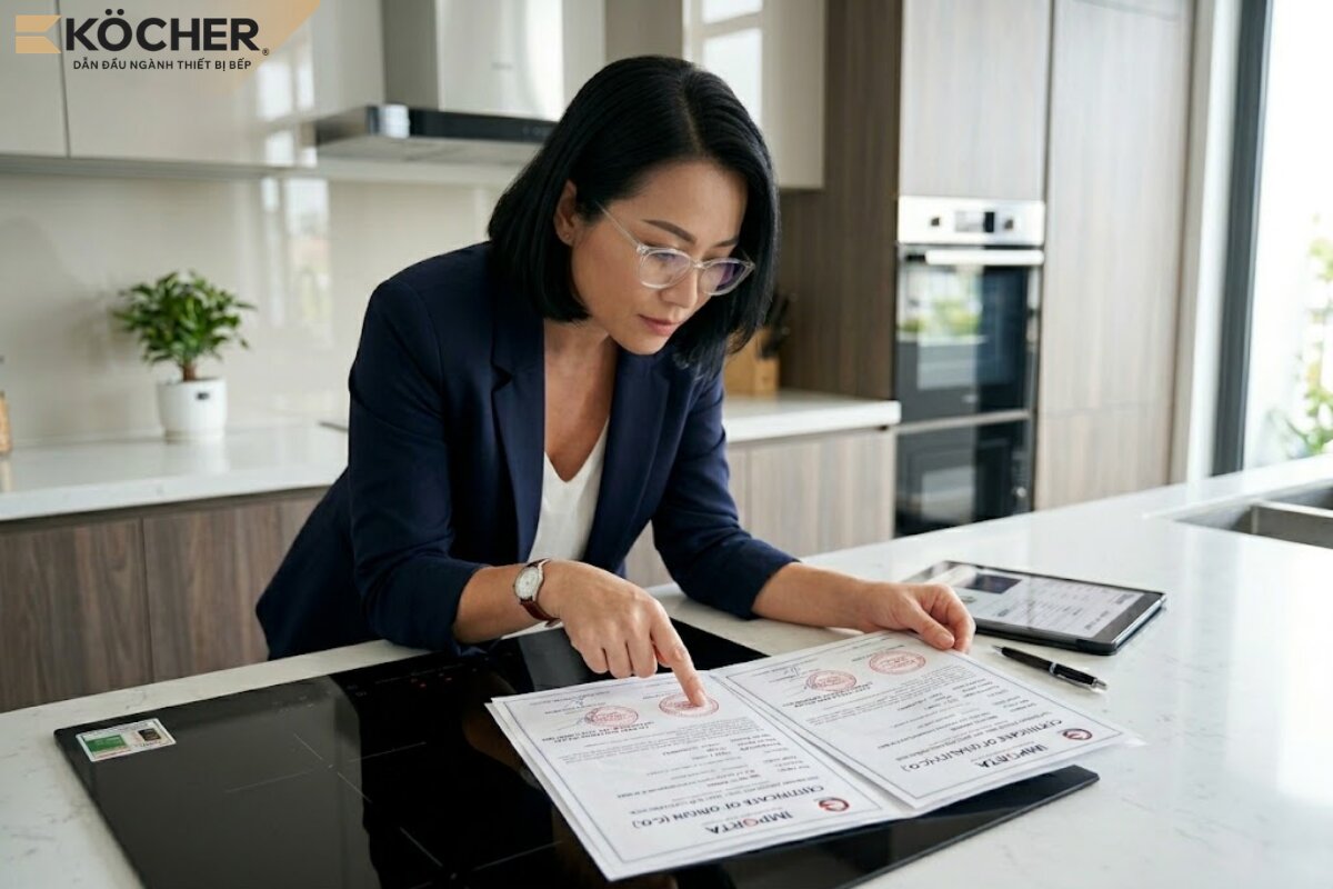 Hãy yêu cầu bên bán hàng cung cấp đầy đủ giấy tờ chứng nhận xuất xứ và chất lượng.