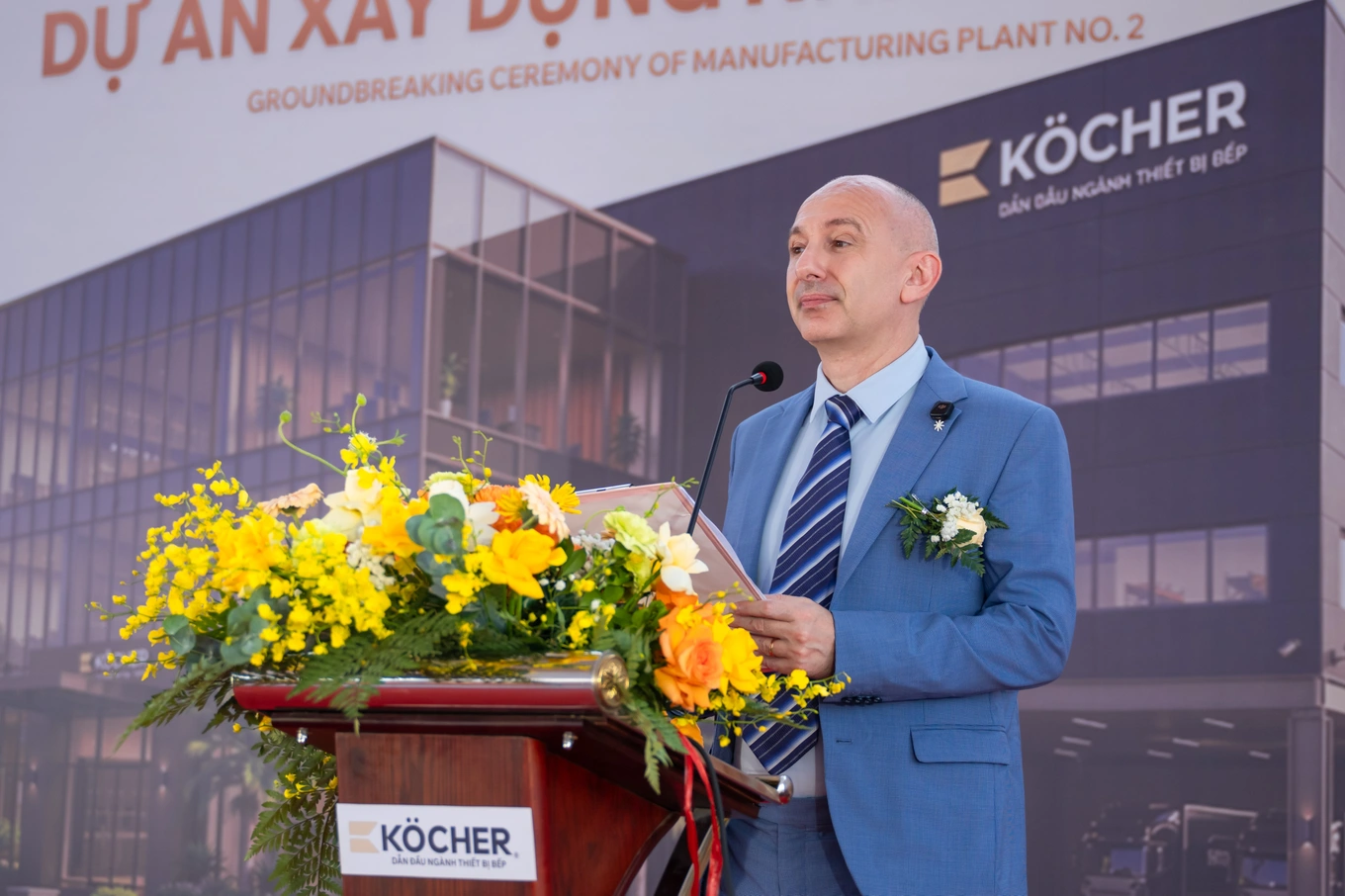 Phát biểu của ông David Roumanie - Giám đốc tập đoàn Eurokera tại châu Á - Thái Bình Dương