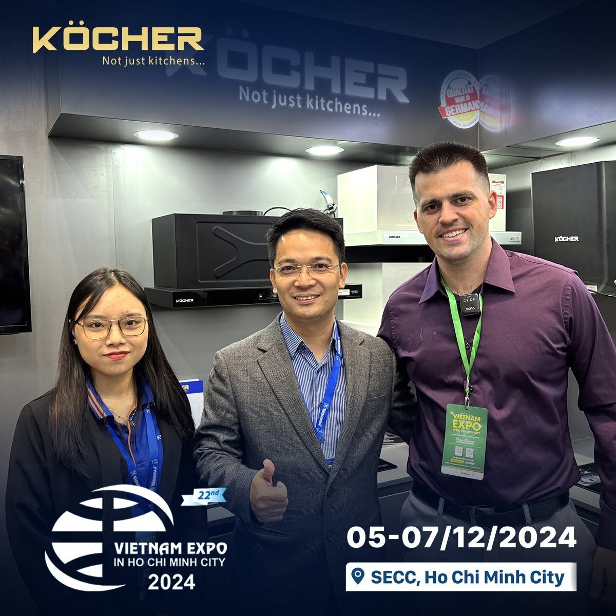 Köcher tham dự triển lãm quốc tế tại VIETNAM EXPO HCMC 2024