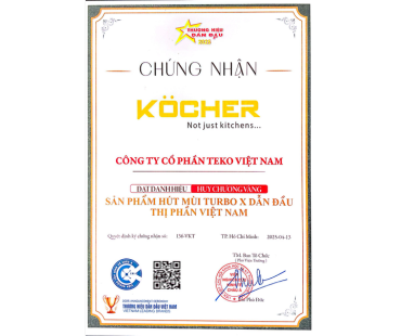 Chứng nhận do Huy Chương Vàng trao, nằm trong khuôn khổ chương trình bình chọn