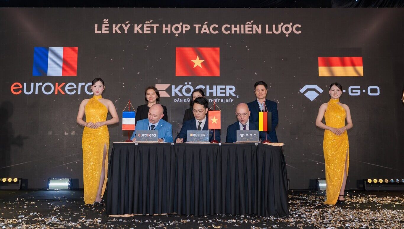 Lễ ký kết hợp tác chiến lược của Köcher với E.G.O và EuroKera