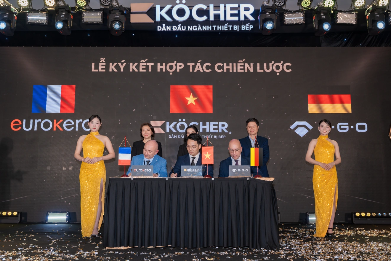 Köcher đã kí kết hợp tác chiến lược toàn diện cùng EuroKera và E.G.O