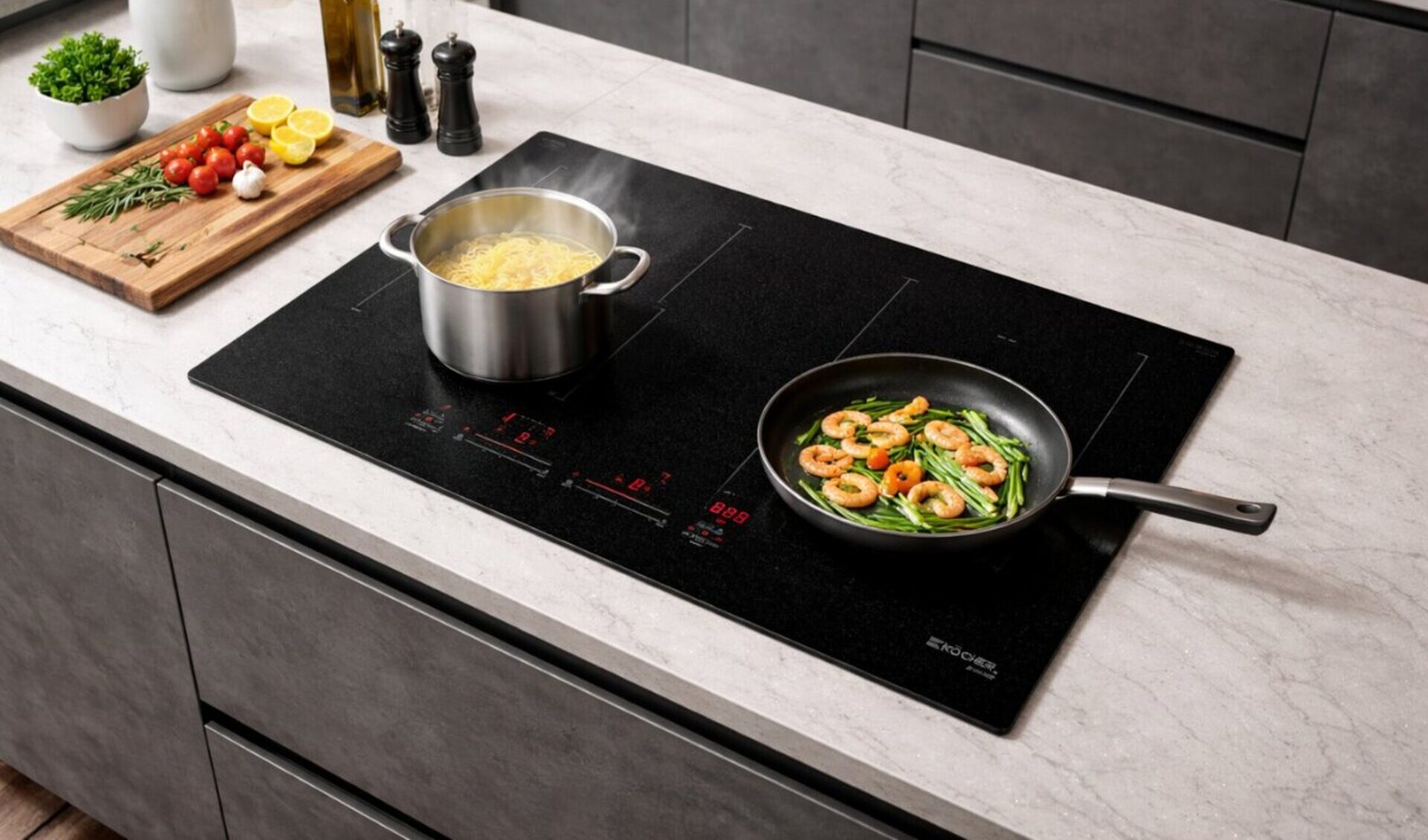 Bếp từ mang lại cảm giác sang trọng cho không gian bếp của bạn
