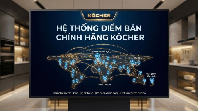 Hệ thống showroom và điểm bán của Köcher