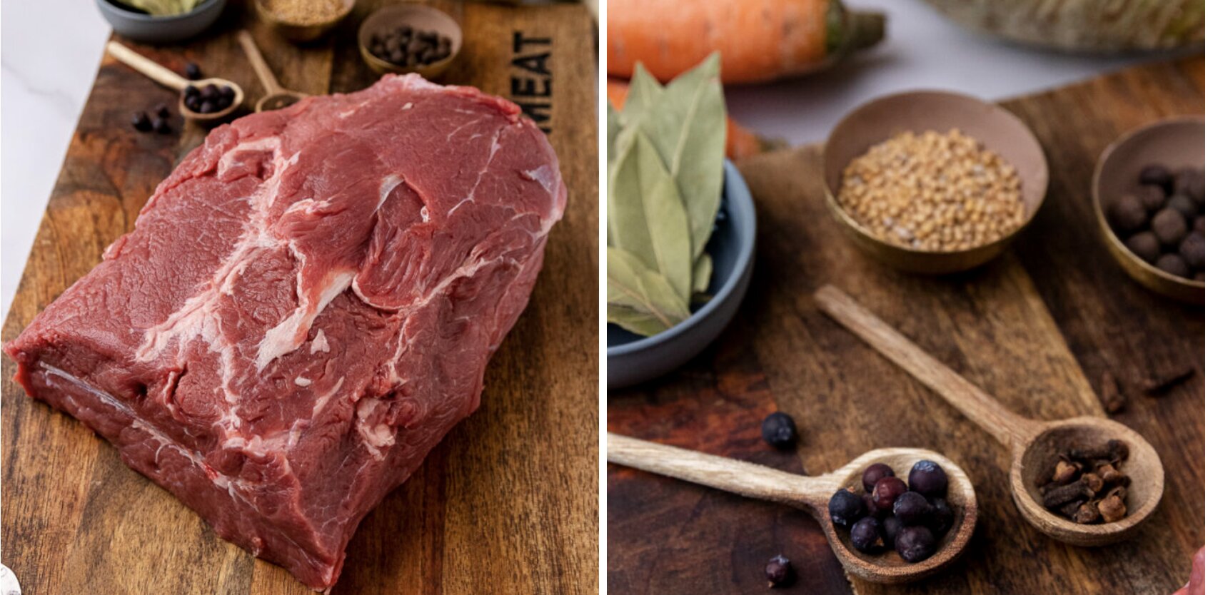 Marinating the meat with spices. (Source: malteskitchen.de)