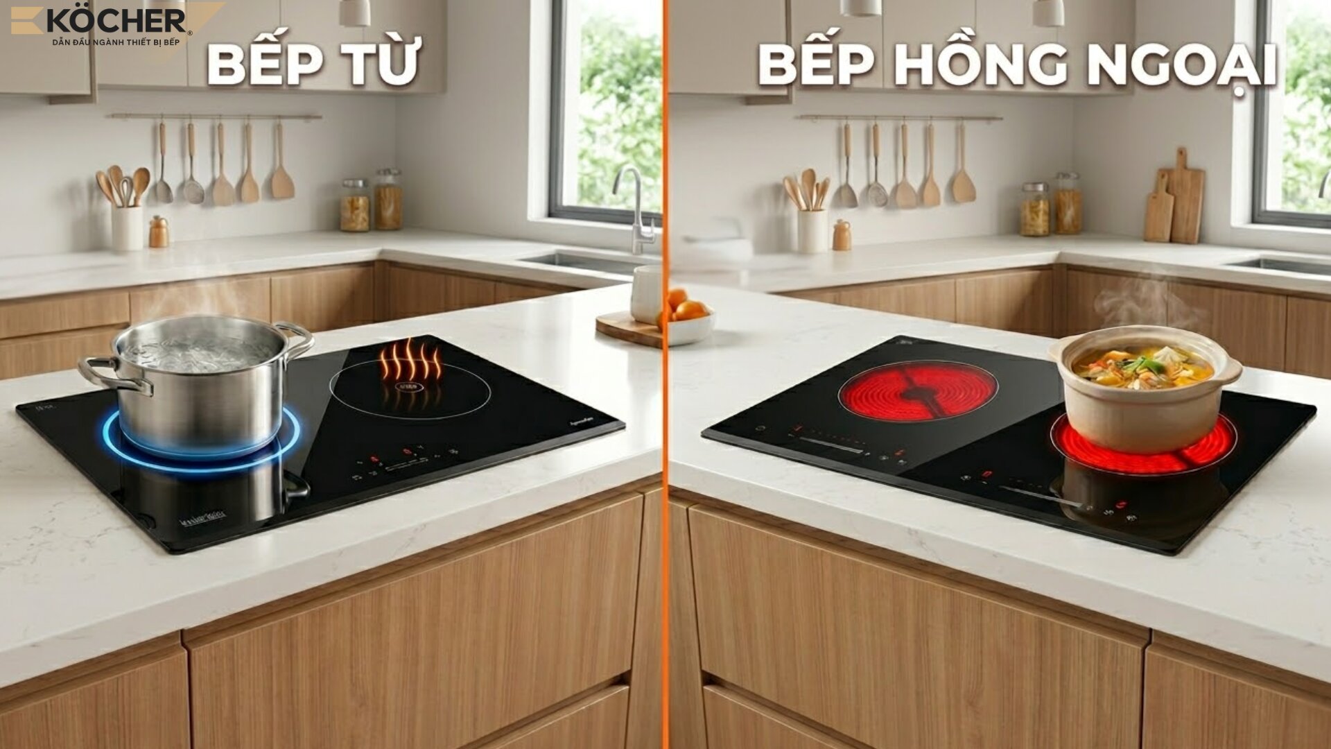 Cân nhắc giá thành đầu từ bếp từ và bếp hồng ngoại