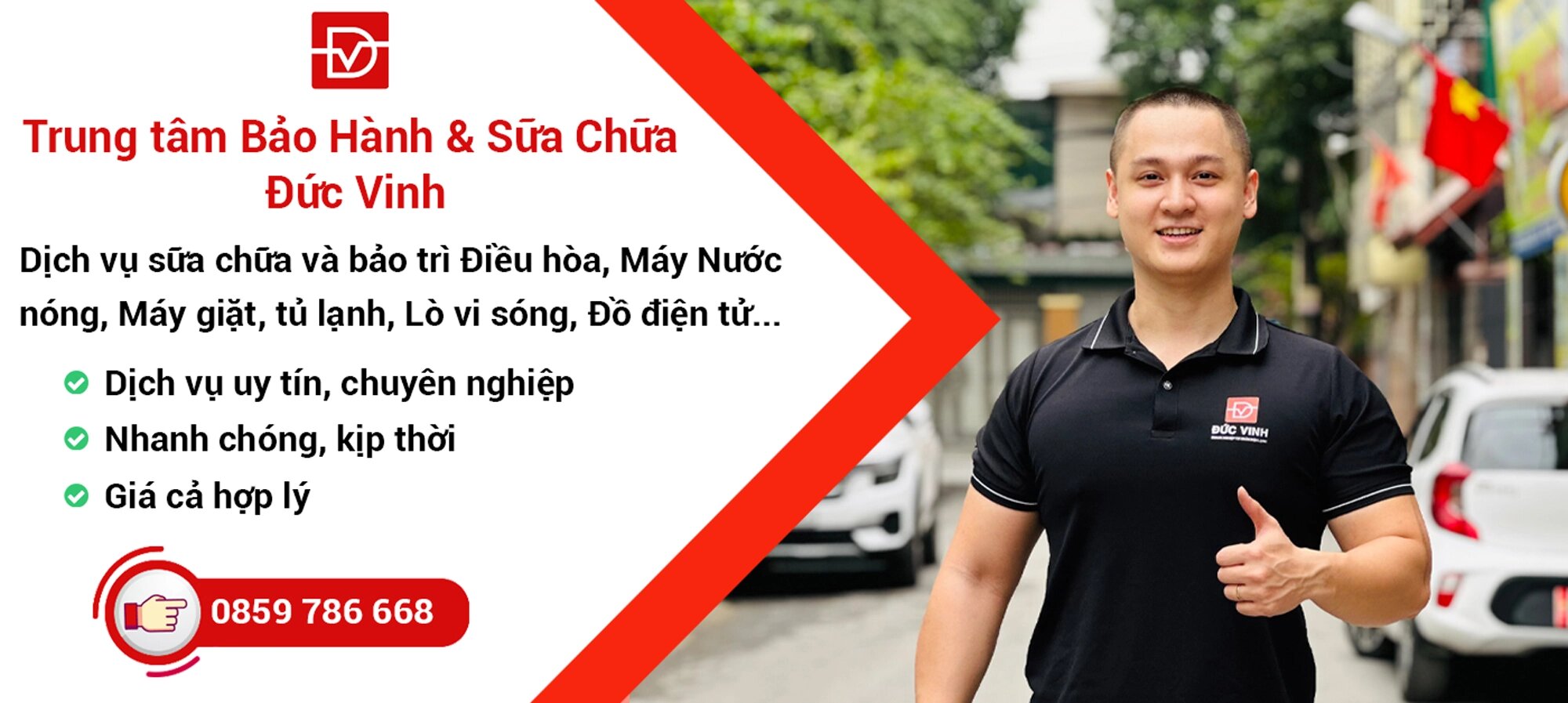Trung tâm bảo hành & sửa chữa Đức Vinh là đơn vị uy tín khi sửa bếp từ tại Vinh
