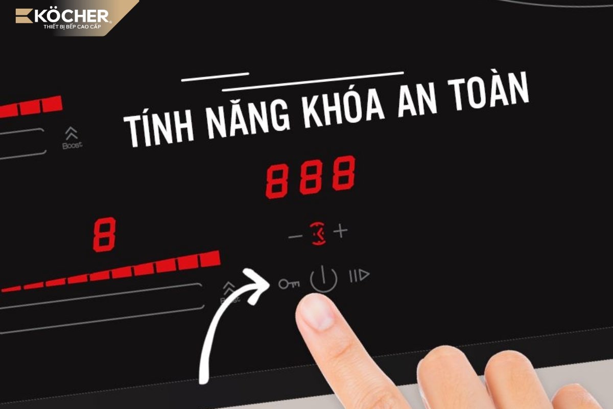 Bếp từ IH an toàn cho trẻ nhỏ và người lớn tuổi trong nhà