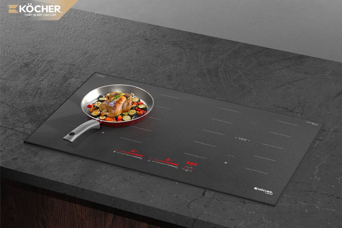 Thực hiện các món nướng trên bếp từ đôi
